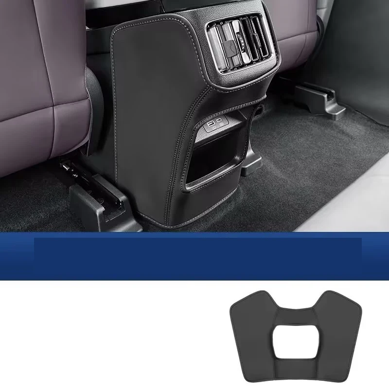 For BYD Song Plus DM-i Seal U Sealion 6 2021~2025 Rear Armrest Box Microfiber Leather Protective Cover Car Interior Accessories