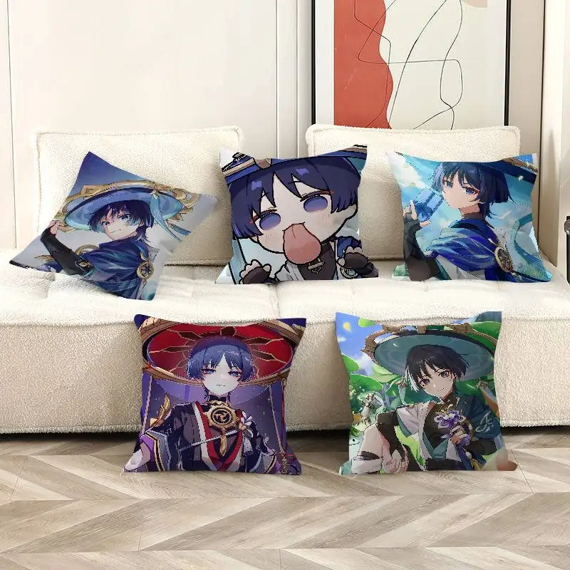 Popular Game Figure Wanderer Pillow Gift Home Office Decoration Bedroom Sofa Car Cushion Cover case 45x45