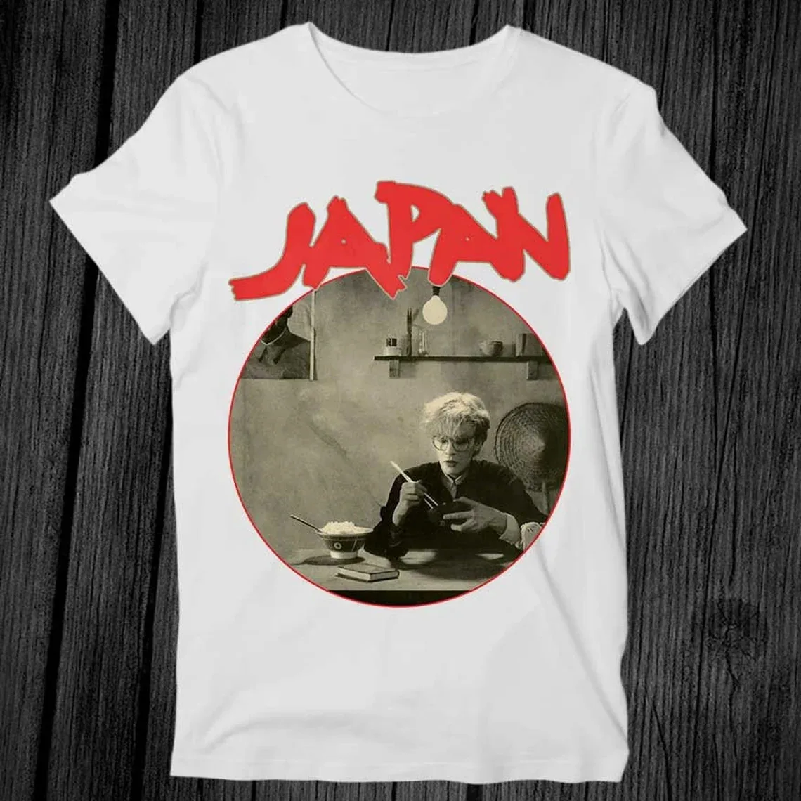 

БЕЛАЯ хлопковая футболка Japan BAND Tin Drum ПОЛНЫЙ РАЗМЕР S-5XL