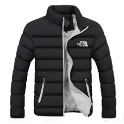 Winter Jacket Men's Fashion Stand Collar Parker Zipper Padded