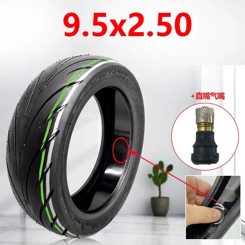 High Quality CST 9.5x2.50 Vacuum Tire Gel Self-healing Tubeless Tyre for Niu KQi3 Electric Scooter Replacement Parts