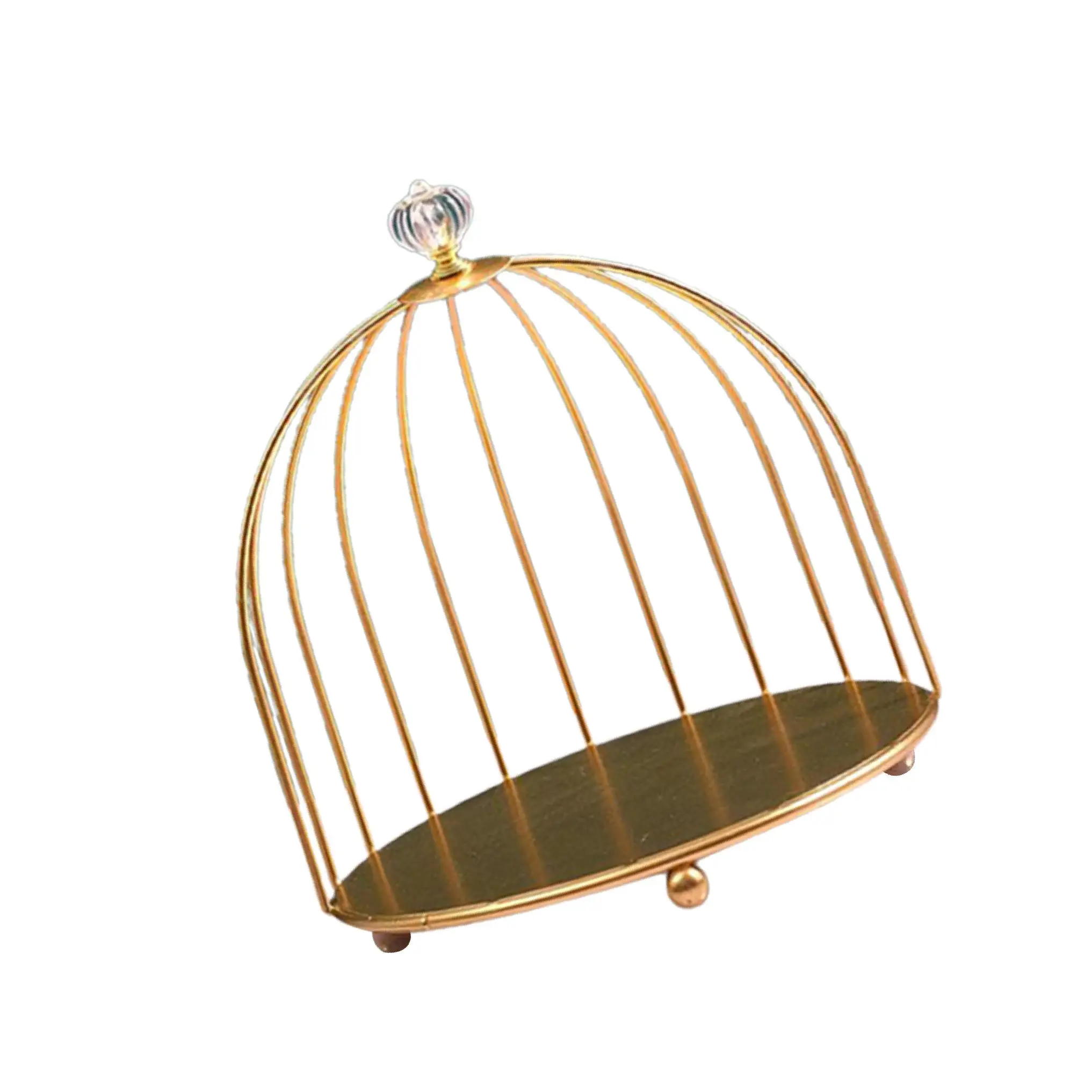 

Bird Cage Desktop Perfume Organizer Holder Countertop Makeup Rack 1-Tier