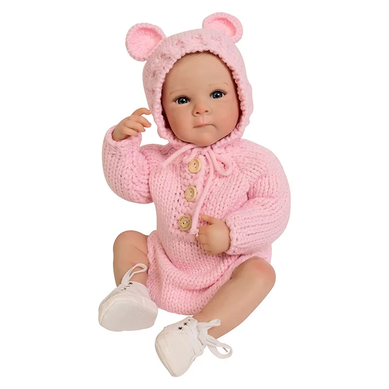 19inch 48cm Reborn Baby Bettie Doll Soft Body with Hand Draw Hair 3D Skin Multiple Layers Painting with Visible Veins