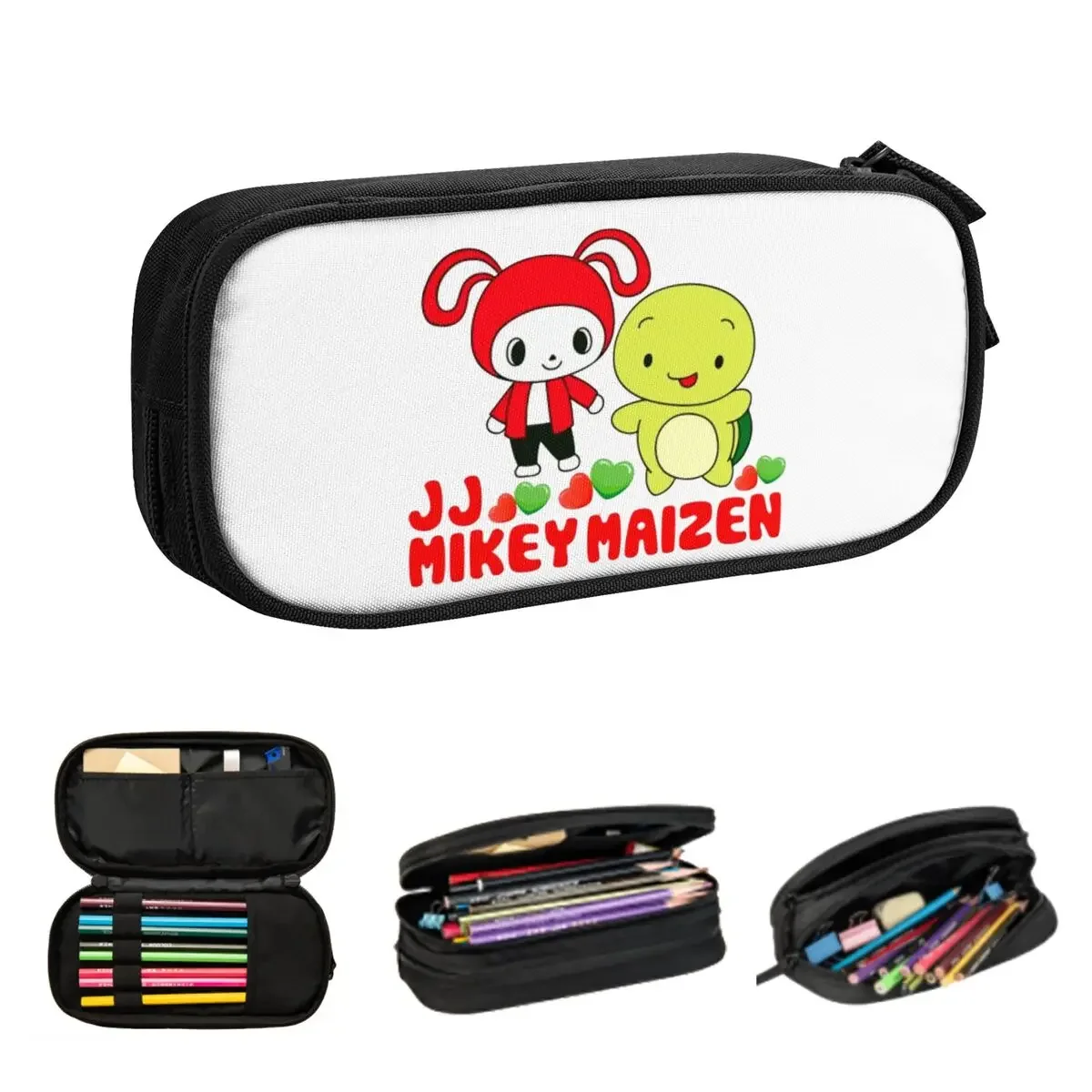 JJ MIKEY MAIZEN Pencil Cases Large Capacity Pen Bags Pen Box Pencil Pouch For Boys Girls Students Stationery School Office