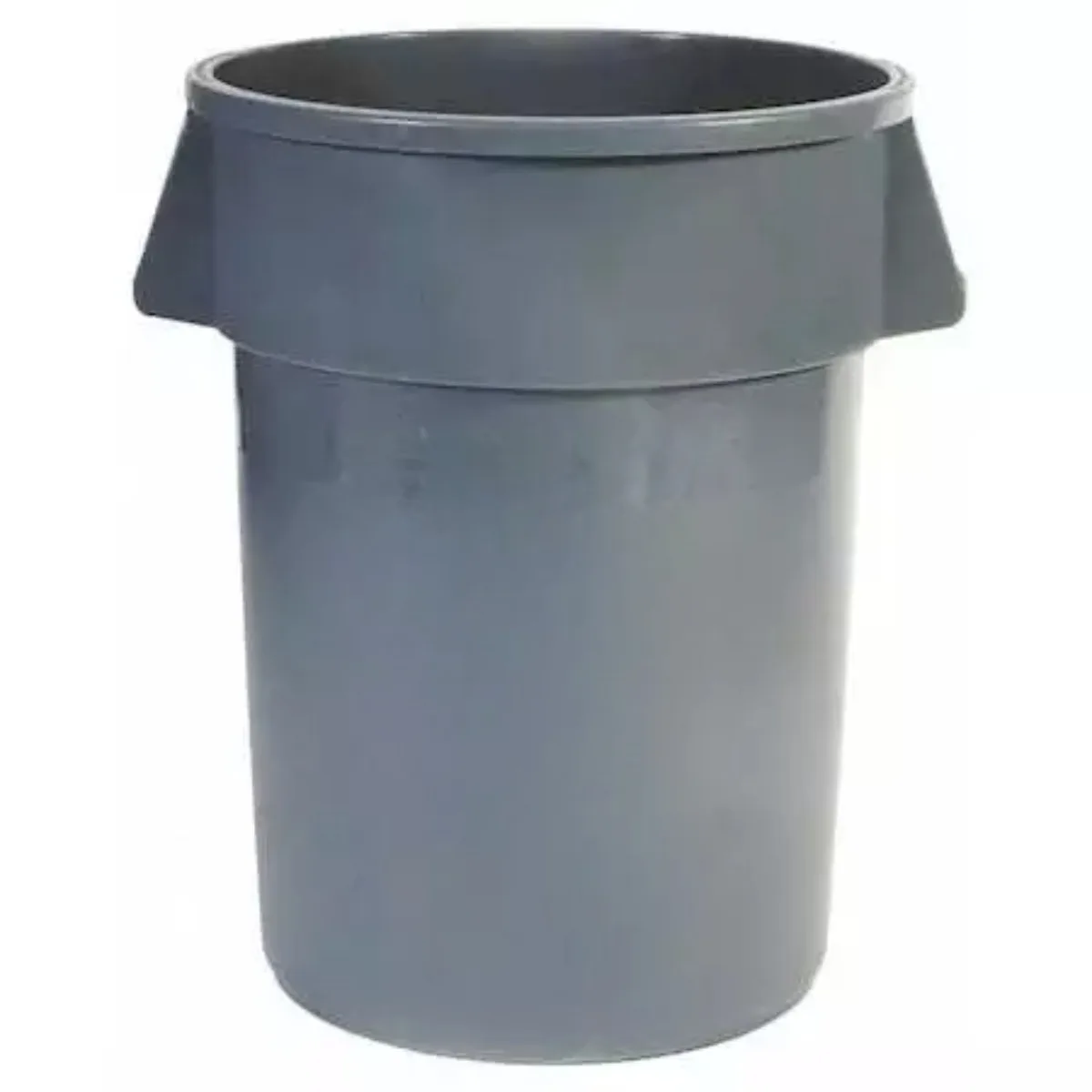 Round trash can Gray 44 gallons gray 27 inches