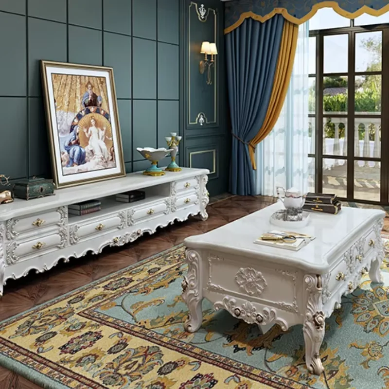 Luxury Floor Storage Tv Cabinet White Living Room Nordic Standing Cabinet Home Drawer Meuble Tv Salon Moderne House Furniture