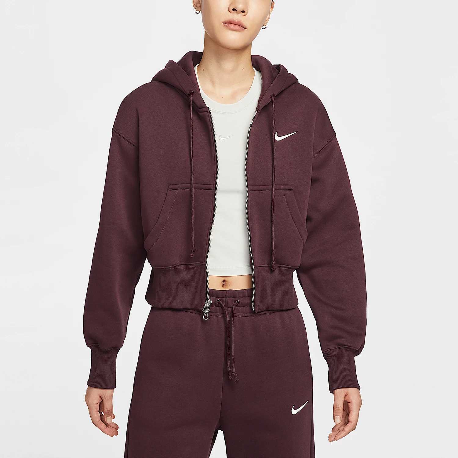 

Женская флисовая повседневная куртка Nike Originals в стиле ретро, осень-зима, HV2427-652