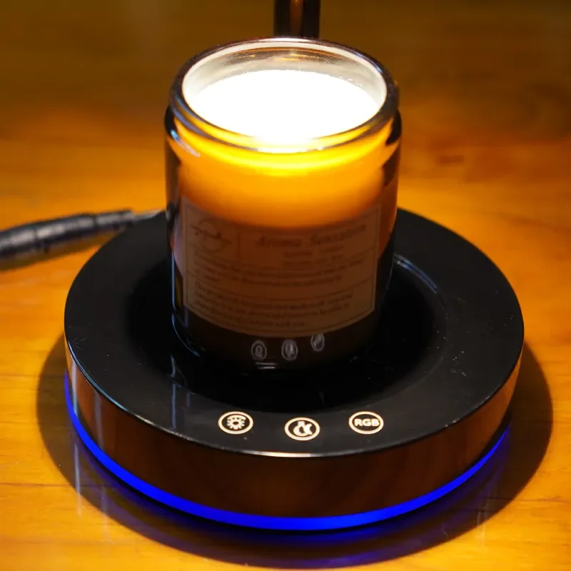 Luxury Crystal Aromatherapy Wax Melting Lamp RGB Base Light No Fire Diffuser Bedside Atmosphere Fragrance Warmer for Home