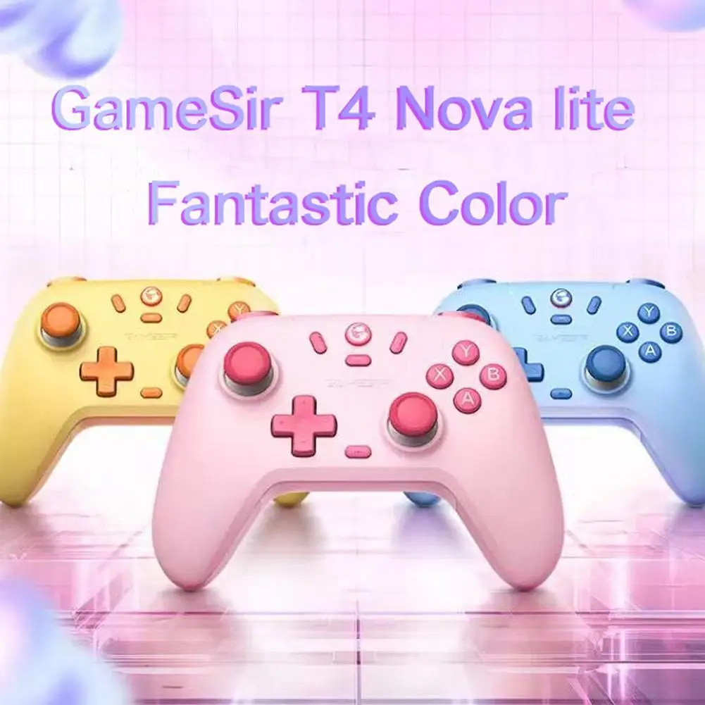 Gamsir Venusstar T4 Nova Lite 무선 게임 컨트롤러 홀 조이스틱, 스위치 IOS 안드로이드 PC 스팀용 트라이 모드 2.4G