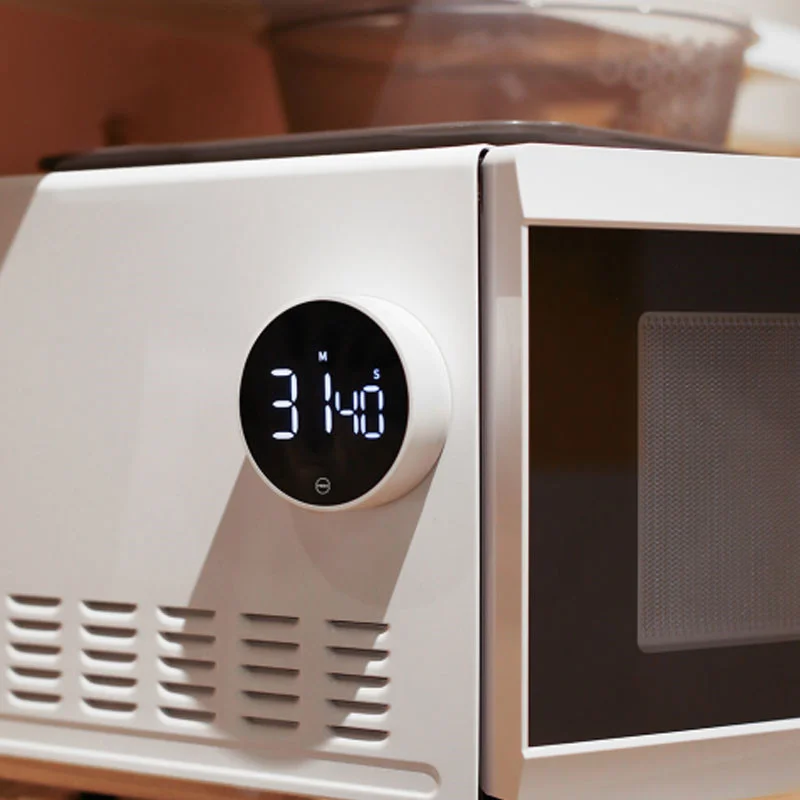 Miiiw Digital Kitchen Timer Magnetic Countdown Timer with 3 Volume Levels 2 Non-Slip Pads Egg with Large LED Screen