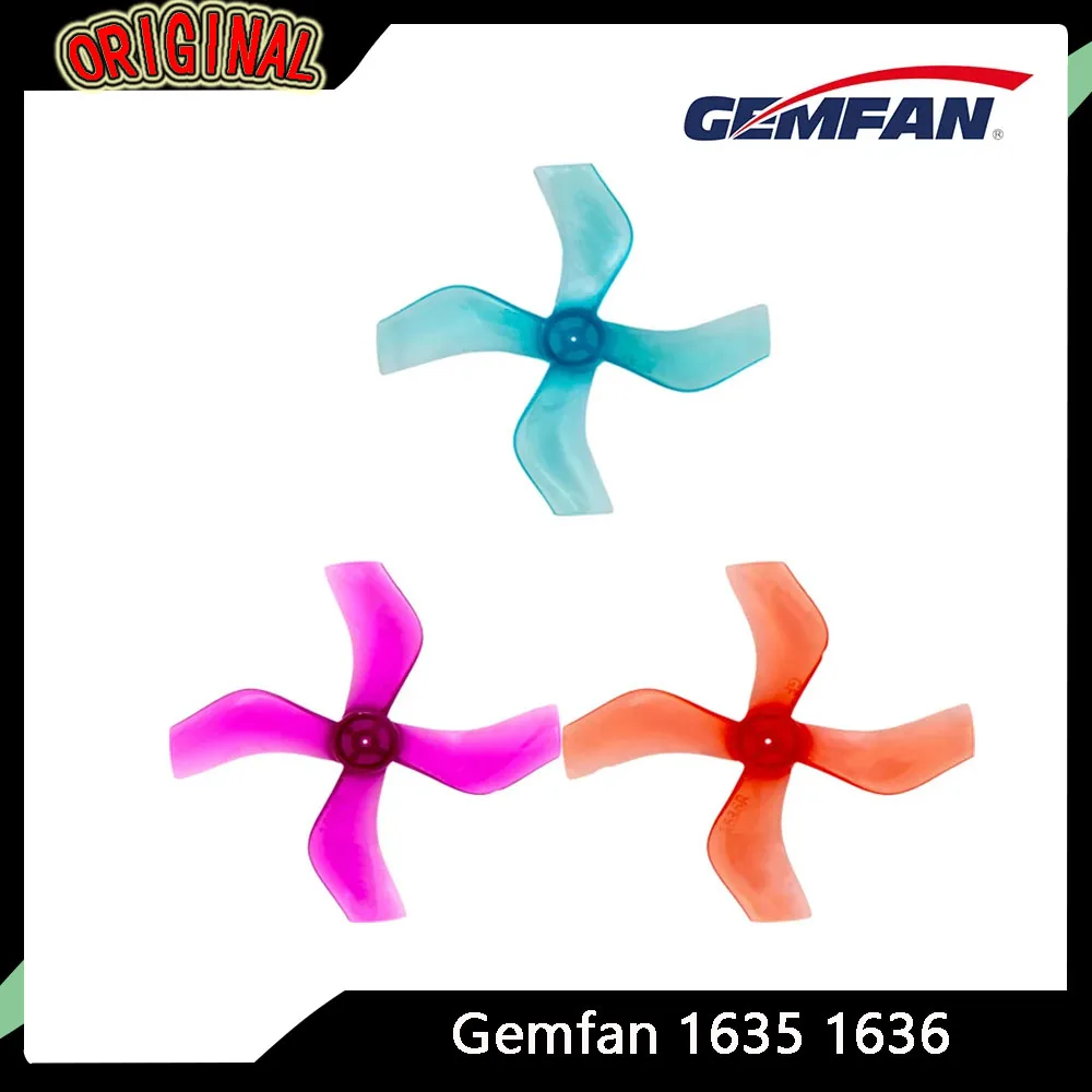 

4 пары реквизитов для ПК Gemfan 1635/1636, 40 мм — 3/4-лопастные, с одним отверстием 1/2,5 мм для гоночного бесщеточного дрона Tinywhoop FPV