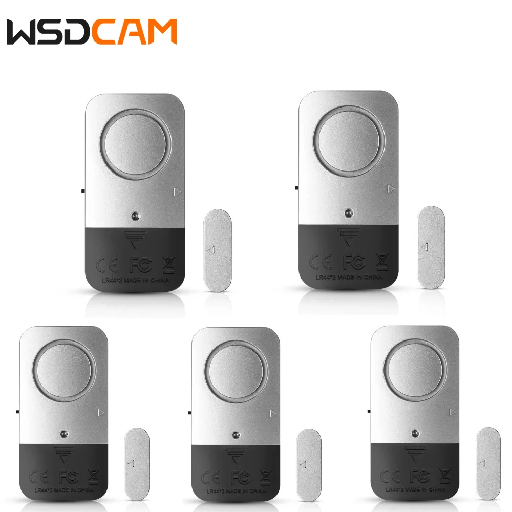 Wsdcam Door Sensor Alarm 120dB Wireless Door Window Home Alarm Security Protection Window Sensor Detectors Burglar Alarm Kits