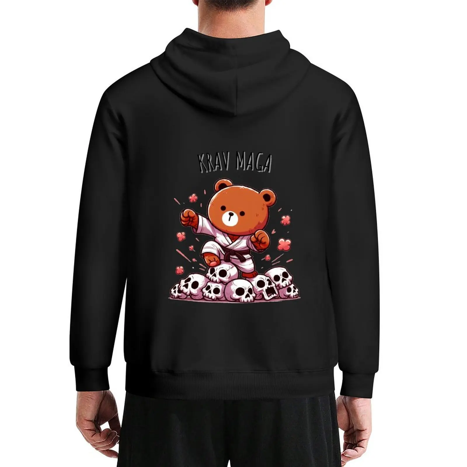 

Krav Maga Bear Hoodie men's sweat-shirt set autumn mens clothes men wear hoodie