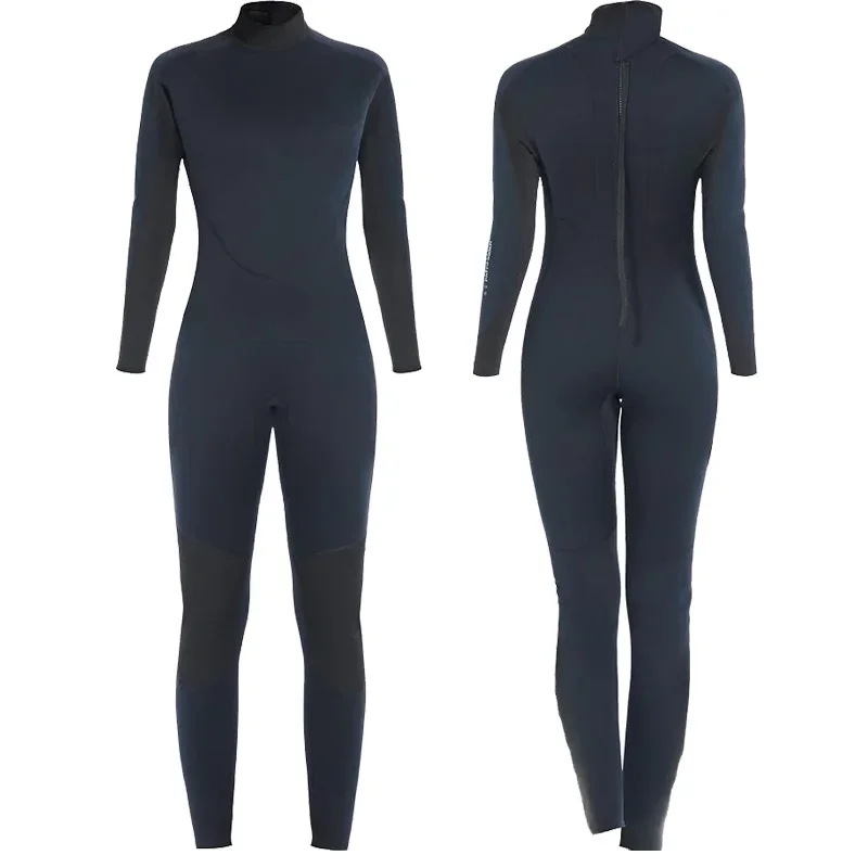 2mm One Piece Wetsuits for Women Men, Durable Full Body Freediving Black Surf  Waterproof Thermal  Scuba Diving