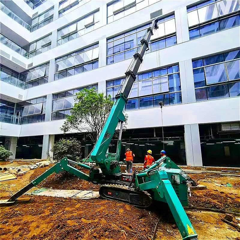 Remote Operated Wireless Spider Crane Crawler Crane for Sensitive Environment Handling Customized Hazardous Area Unit Hot Sale