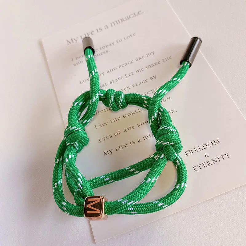 Japan and South Korea style miu accessories lanyard color nylon rope charm for bag pendant personality stylish anklet bracelet