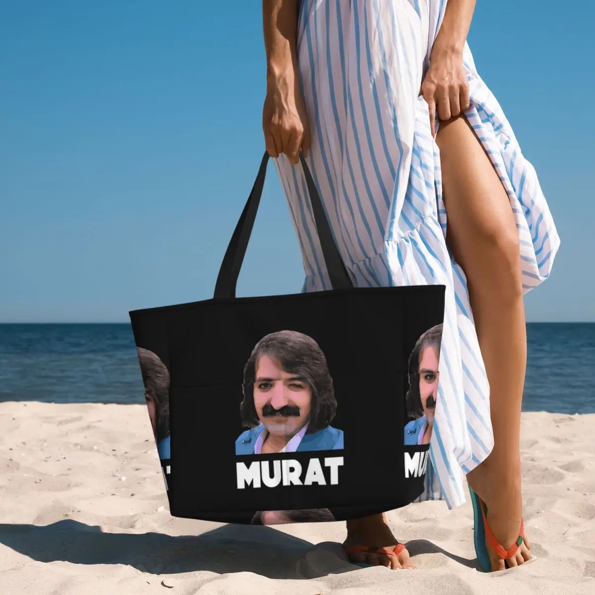 Murat Erdem Erdemin Turkish Winker Beach Tote Bag Sport Gym Yoga Duffle Large Tote Bag Women Travel Bag Fitness bag