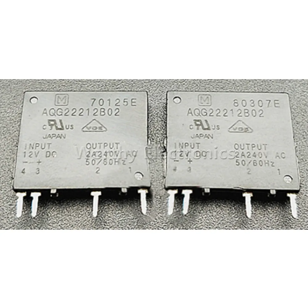 

Free Shipping 10PCS/LOT AQG22212B02 12VDC 12V 2A 240VAC 4PIN Relay