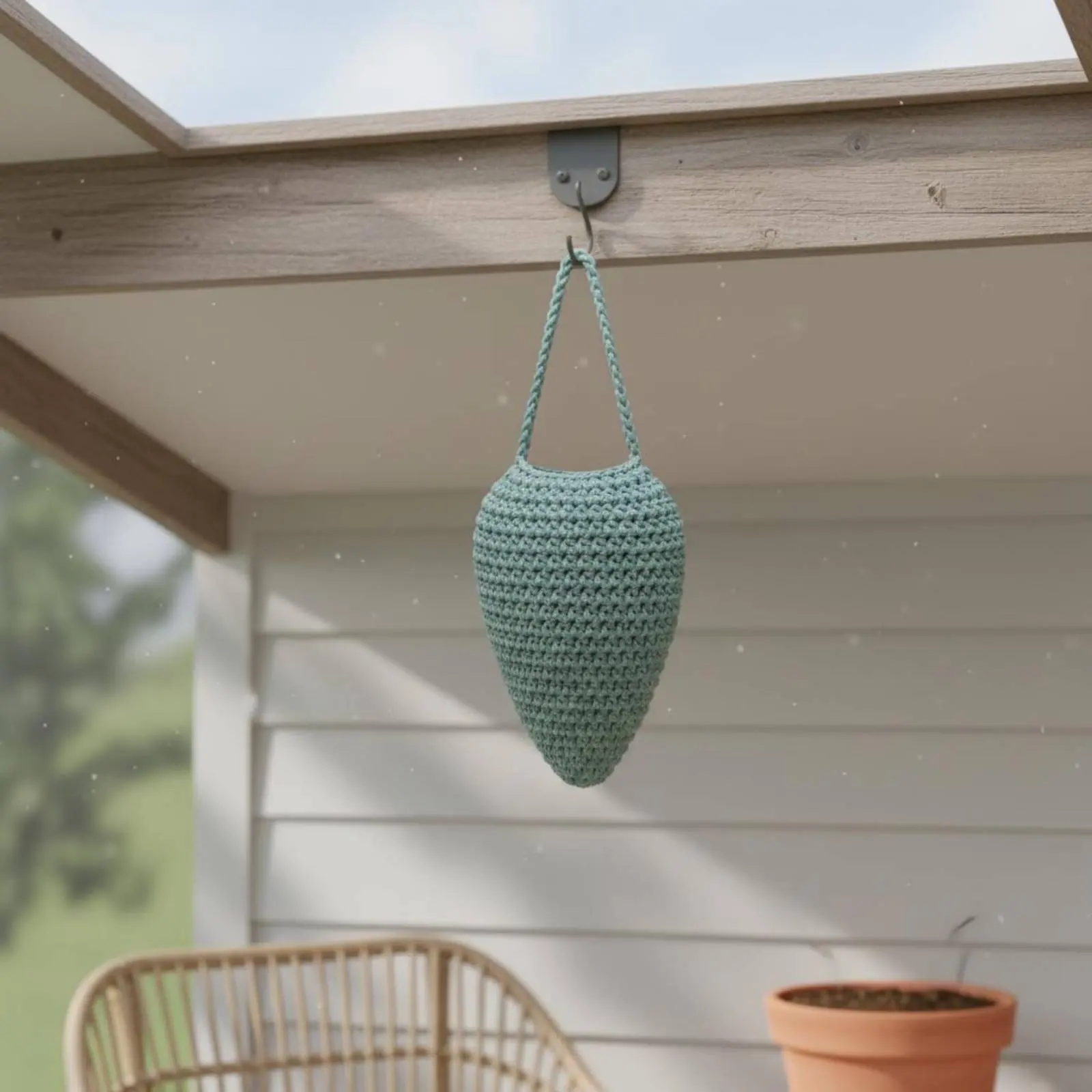 

Artificial Hornet Nest Lightweight Hornet Nest Decoy Outdoor Decor Reusable Garden Ornament Handmade Look for Eaves