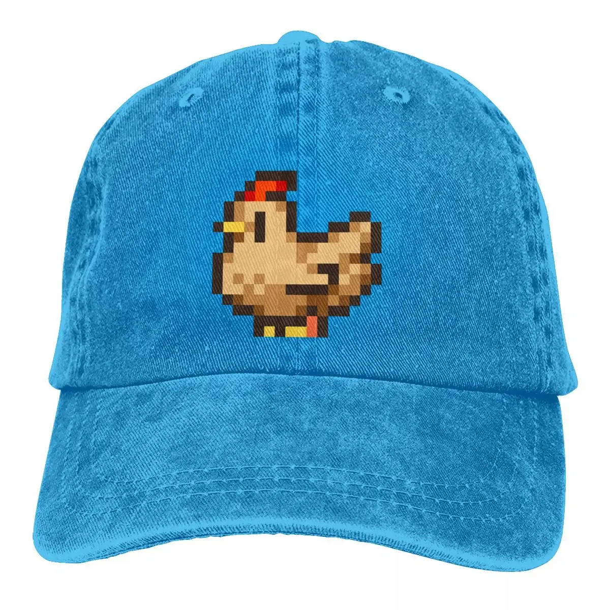 Washed Men's Baseball Cap Chicken Trucker Snapback Caps Dad Hat Stardew Valley Game Abigail Sebastian Golf Hats