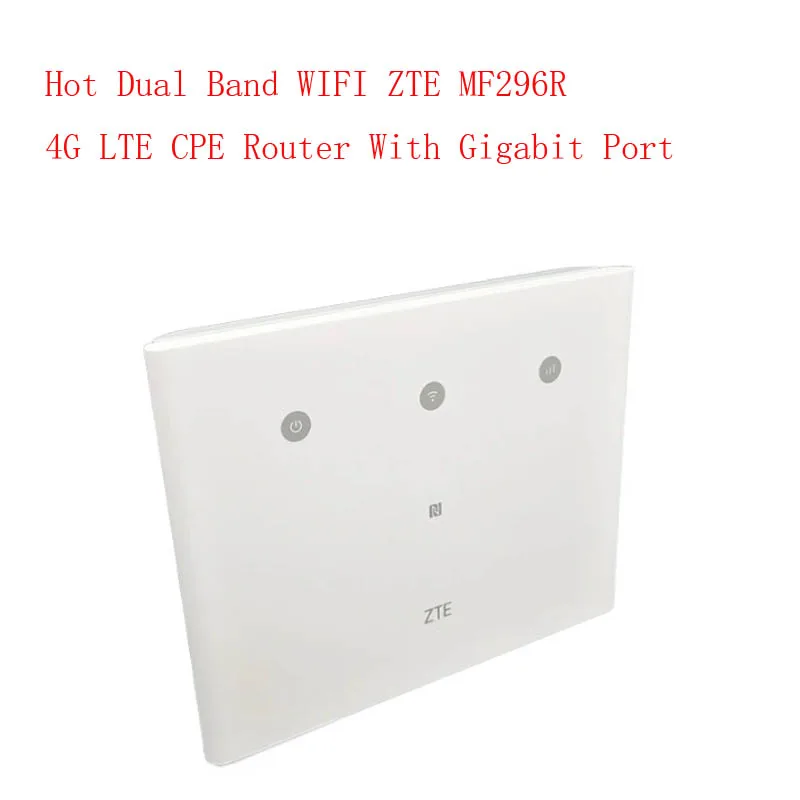 ZTE MF296R 4G LTE Router Wifi With 4G CPE Routers WiFi Hotspot Router with Sim Card Slot 2pcs Antennas CAT6 300Mbps