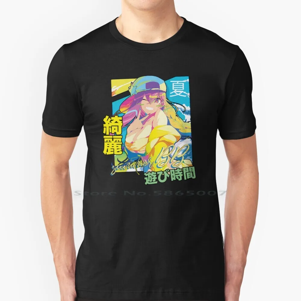 Summer Gal T Shirt 100% Cotton Anime Girls Anime And Manga Anime Art Anime Characters Anime Style Ecchi Eroge Gyaru Kawaii