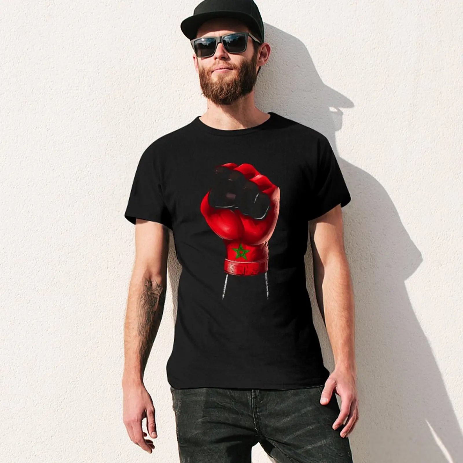 Morocco Flag Moroccan Creative  Tees  High Grade  Leisure Eur Size