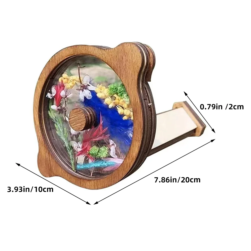 Zoetrope Gift for Outdoorsy Kids Rotating Kaleidoscope Wooden Child Handmade Toys