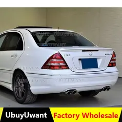 W203 Carbon Fiber/FRP Rear Wing Lip Spoiler For Mercedes-Benz C-class W203 C180 C200 C260 C320 2001 2002 2003 2004 2005 2006