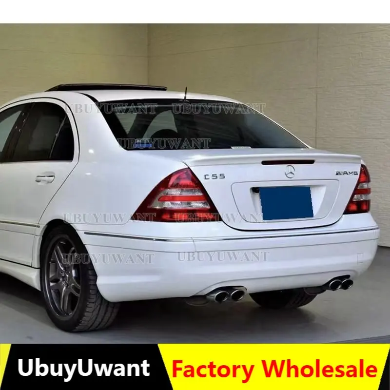 W203 Carbon Fiber/FRP Rear Wing Lip Spoiler For Mercedes-Benz C-class W203 C180 C200 C260 C320 2001 2002 2003 2004 2005 2006