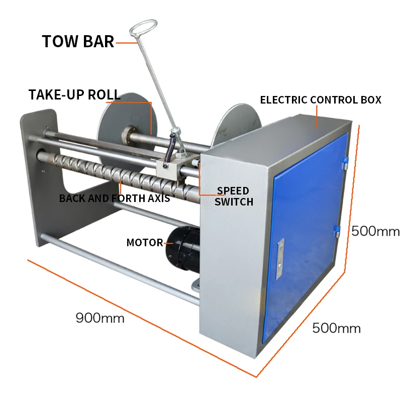400W Film Winding Machine Edge Strip Recycling Edge Material Winder Curling Machine for Bag Making Non Woven Production Line