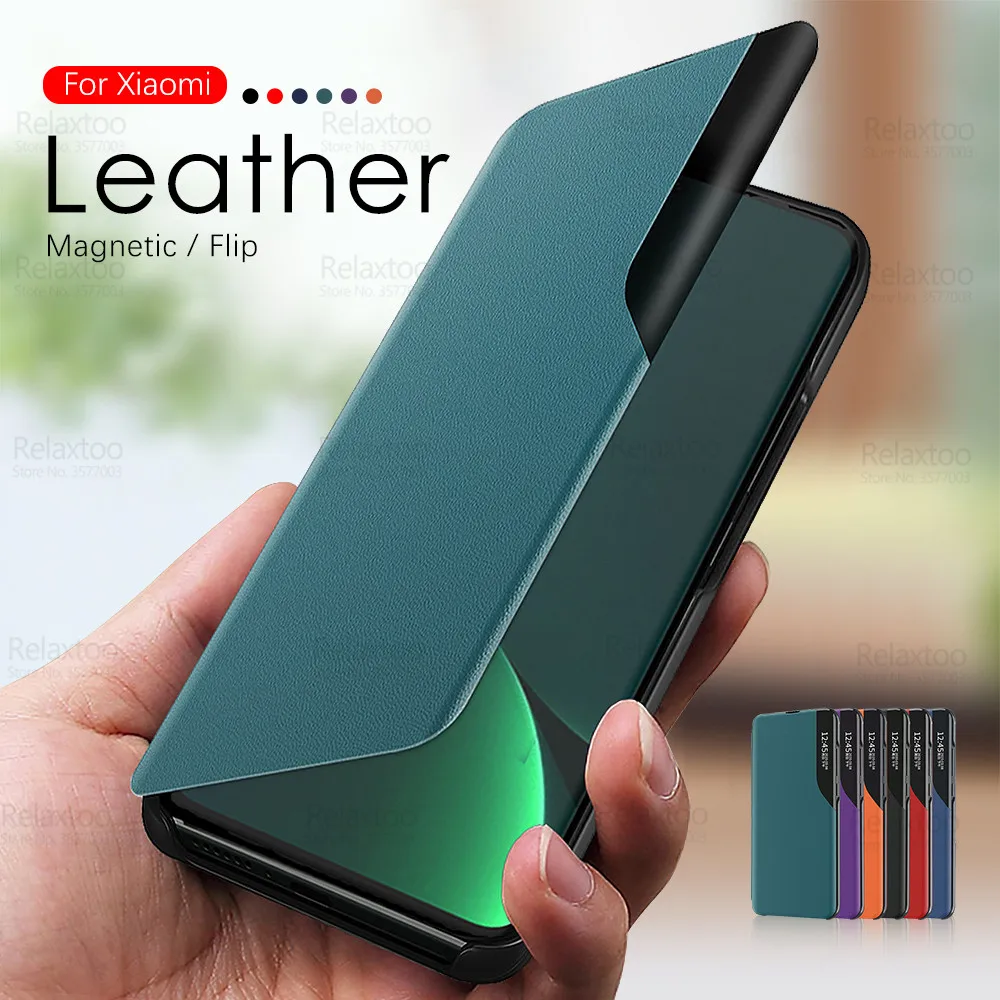 For Xiaomi 12 Pro Case Smart Leather Magnetic Flip Phone Cover For Xiaomi12 Mi 12X Mi12 X Mi12X 12Pro 5G Shockproof Stand Fundas