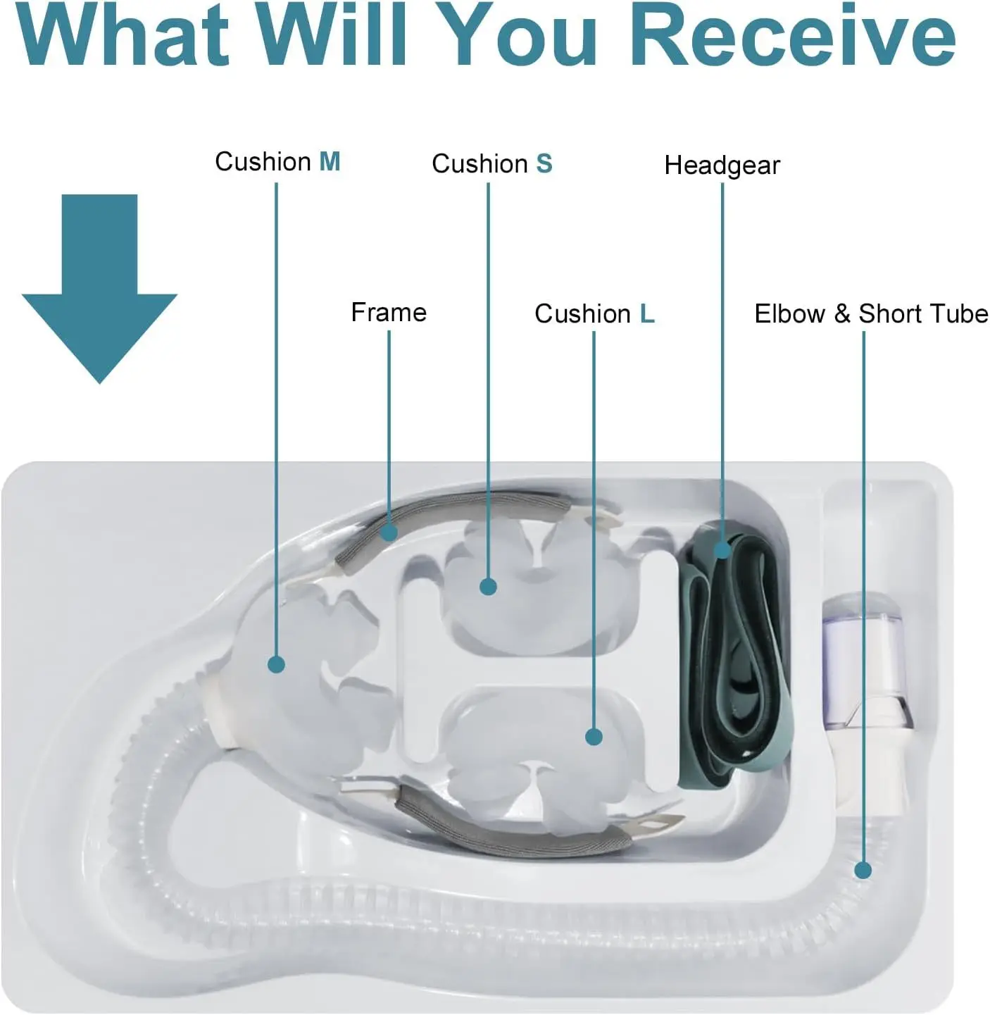 Resmed AirFit P10 Nasal Pillow CPAP Mask Anti-Snoring Sleep Apnea Auto-BiPAP Compatible Small Medium Large Cushions Included