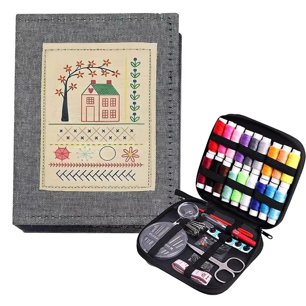 

86Pcs/Set 106 Patterns Embroidery Stitch Book Kit Linen Felting Handmade Needlework Embroidery Sewing Book Portable Sample Page