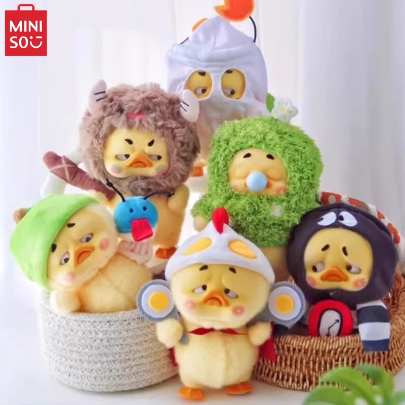 New Miniso Blind Box Upsetduck Born Thls Way Duck Series Plush Doll Desktop Ornament Children'S Toy Model Christmas Gift