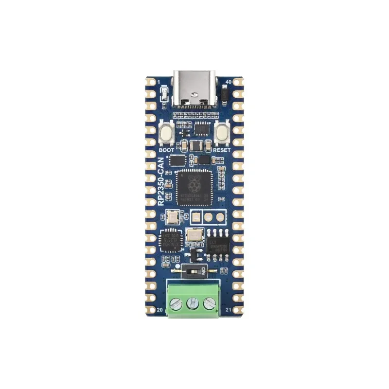 Waveshare RP2350 CAN Development Board A Pico-like MCU Board Based on Raspberry Pi RP2350A Dual-Dore Dual-Architecture