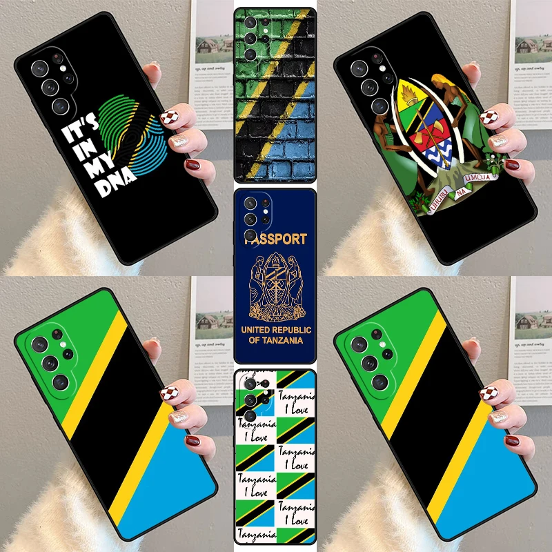 Tanzania Flag Phone Case For Samsung Galaxy S23 S21 S20 FE S24 S22 Ultra Note20 S10 S9 S8 Plus Silicone Cover