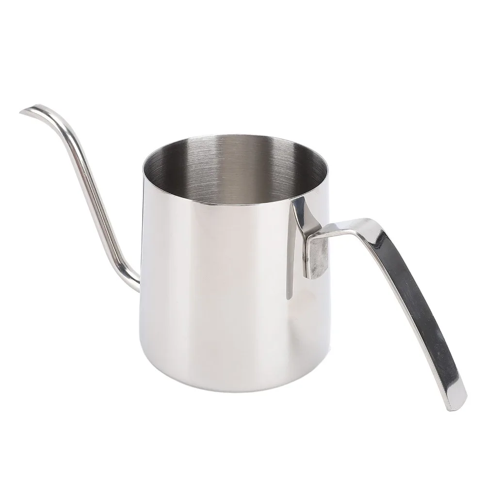 SUS304 Stainless Steel Pour Over Coffee Kettle 240ml Capacity Thickened Design Gooseneck Coffee Kettle Compact Lightweight