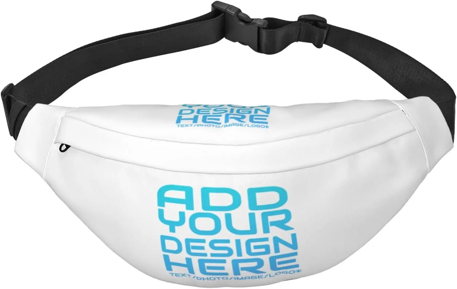 Saco de cintura ajustável personalizado, Pacote de cinto com o texto do logotipo da imagem, Pacote de Fanny durável para o exterior, viagens,