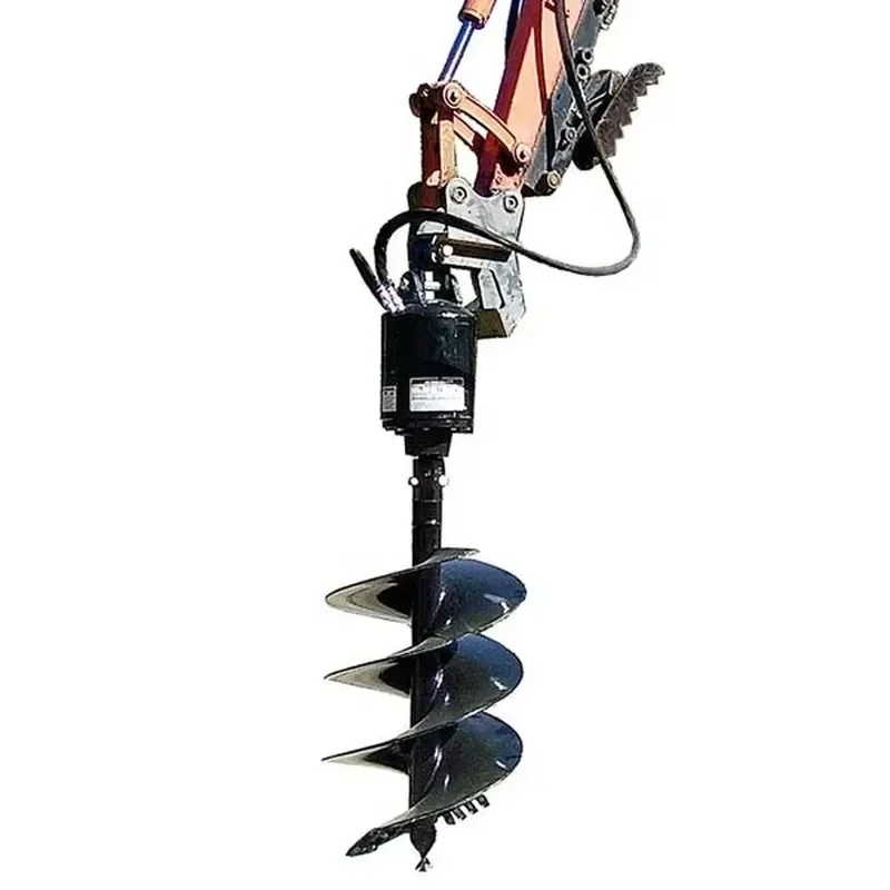 Details About Soil Auger Earth Drill Hole Digger Drilling for Excavator Attachment