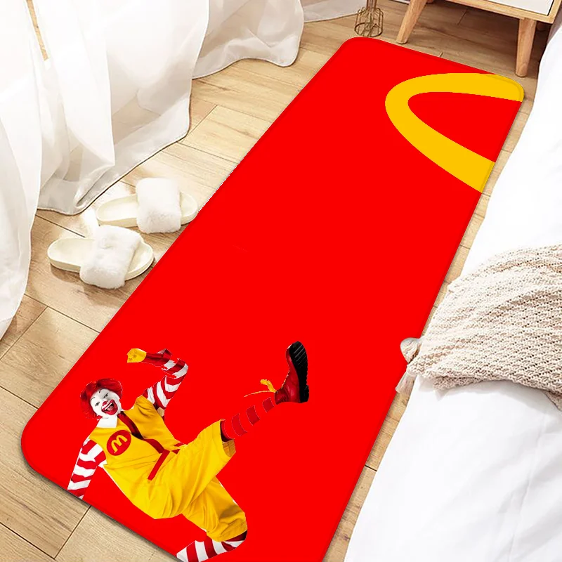 Cola Fries Burger Hot M-Mcdonald Door Mat Entrance Non-slip Washable Kitchen Carpet Living Room Hallway Rugs Bathroom Bath