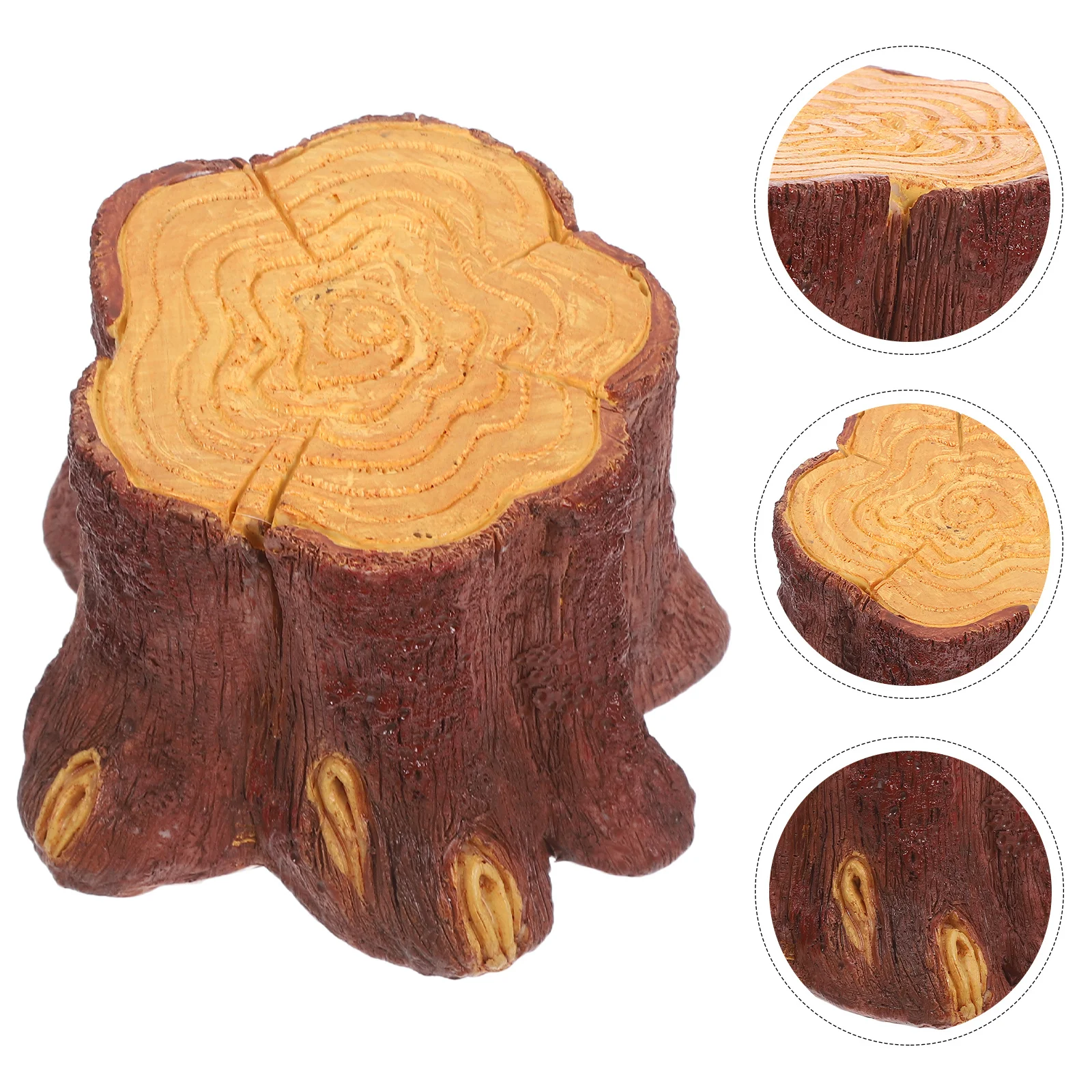 

1.5W LED Tree Stump Night Light Resin USB Tabletop Flame Lamp Faux Wood Log Christmas Fireplace Holiday Halloween Decor