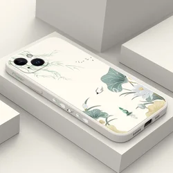Lotus Pavilion Phone Case For iPhone 17 17 Air 16 16e 15 14 13 12 11 X XR XS Plus Pro Max Mini Silicone Cover