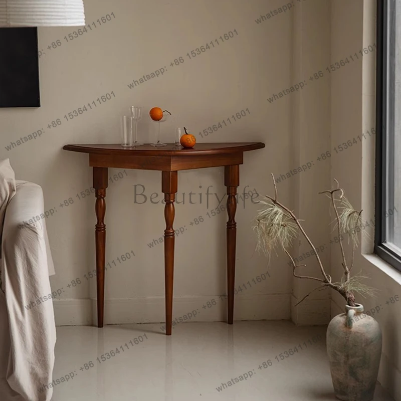 

Французские винтажные консольные столики в стиле Ваби-Саби для прихожей, узкие, премиум-класса