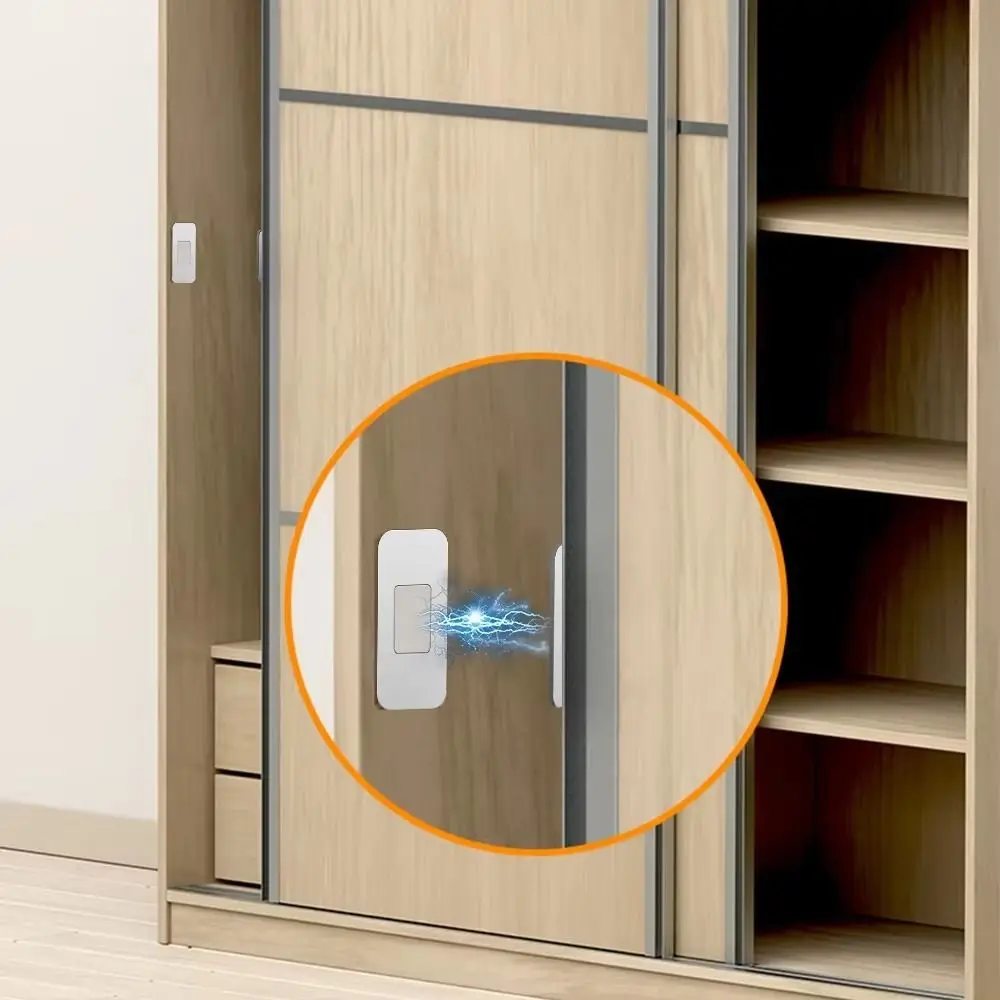 4 Set Ultra-Thin Magnetic Cabinet Door Catch Self-Adhesive Stainless Steel Cabinet Catch Quiet Closure Strong Magnetic