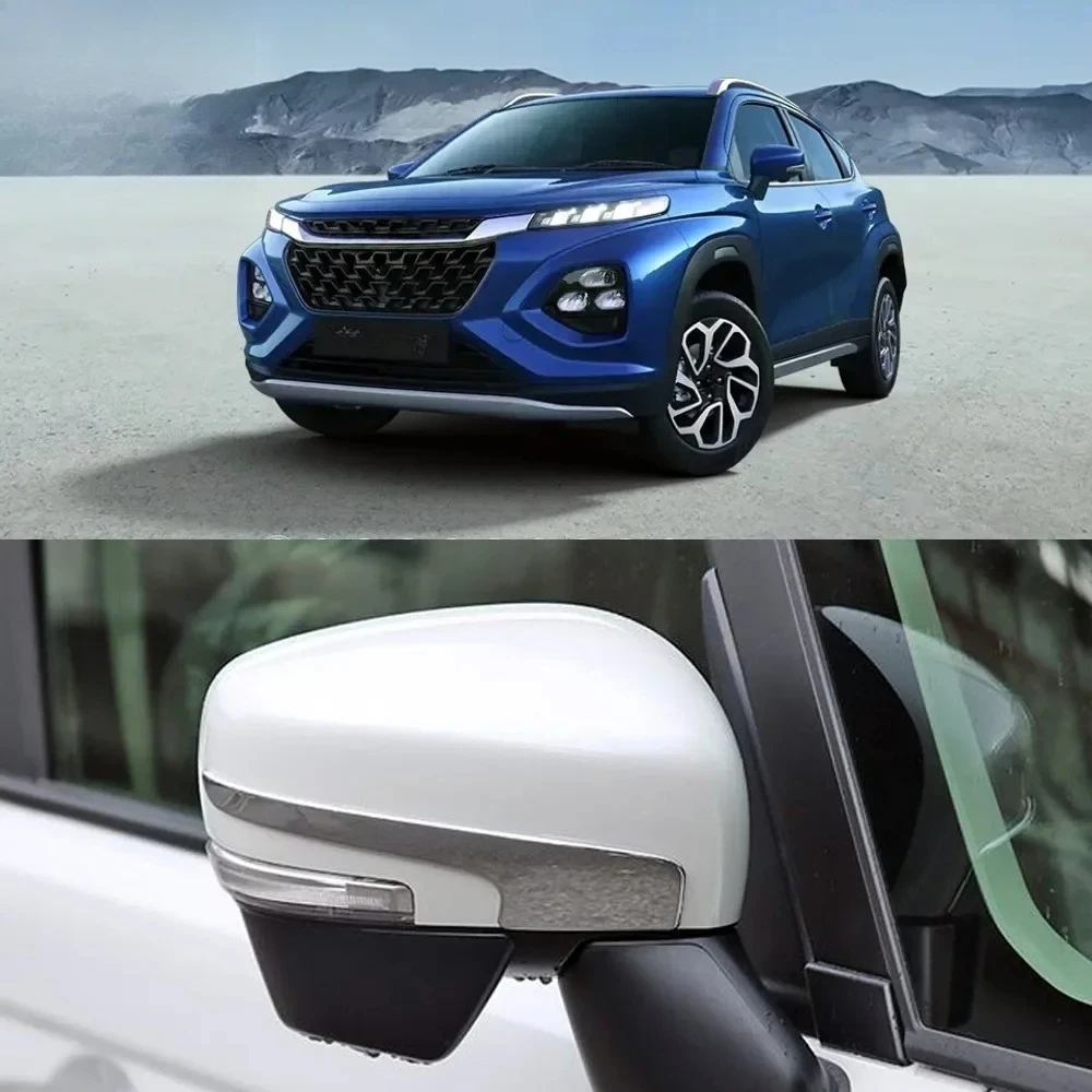 For Suzuki Fronx WDB3S WEB3S 2024 2025 2026 ABS Chrome Accessories Car Rearview mirror decoration strip Cover Trim Styling