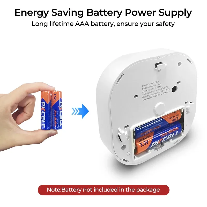 Gautone إنذار الدخان المستقل للحماية من الحرائق نظام الدخان المنزلي كاشف الدخان #4