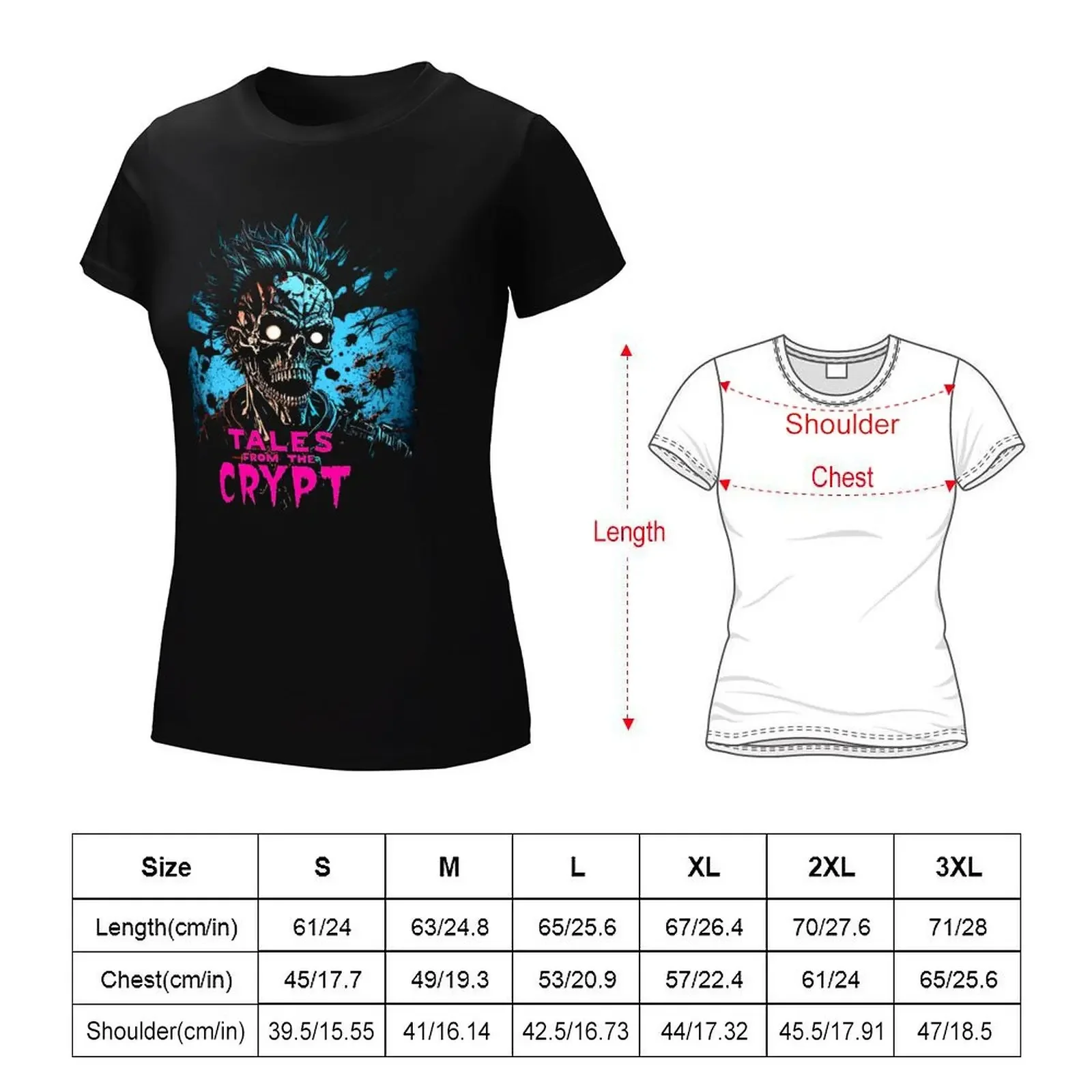 Halloween Movie Crypt T-shirt funny Short sleeve tee summer clothes summer clothes for Women