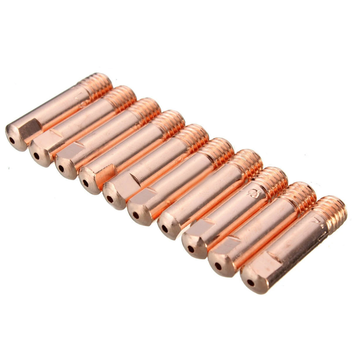 10Pcs Welding Torch Nozzle MB-15AK MIG/MAG M6 Welding Torch Contact Tips Gas Nozzle 0.8/1.0/1.2mm