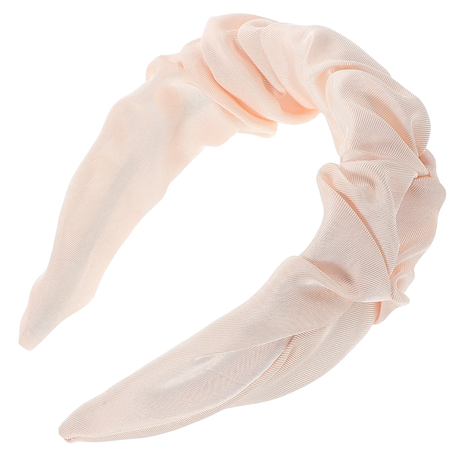 

Womens Headbands Beige Wide Brim Comfortable Material Solid Color Face Washing Makeup Sports Hair Hoop Spa Headband Plastic Band